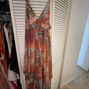 BNWT Free People Chiffon Meredith Maxi Dress